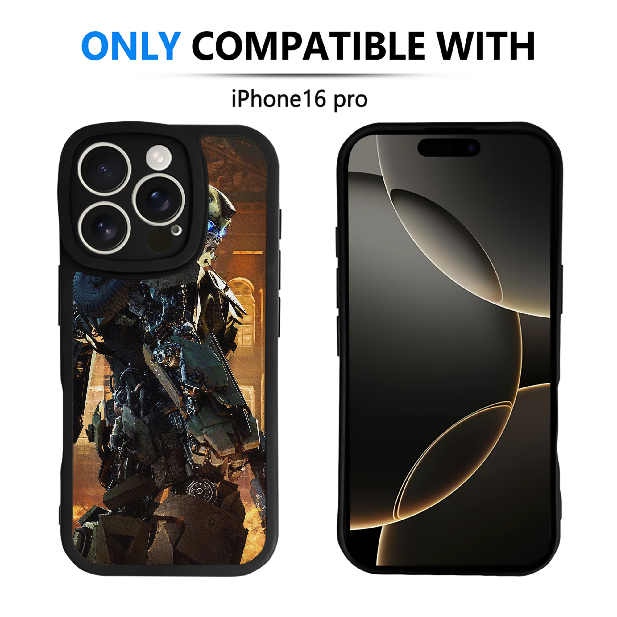 （画像用） Transformers トランスフォーマー 【iPhone 16シリーズ対応】シリコンスマホケース（レザー調） 材質：シリコン